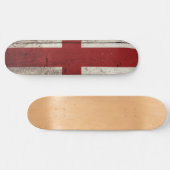 England-Flagge für altes Holzkörnchen Skateboard (Horizontal)