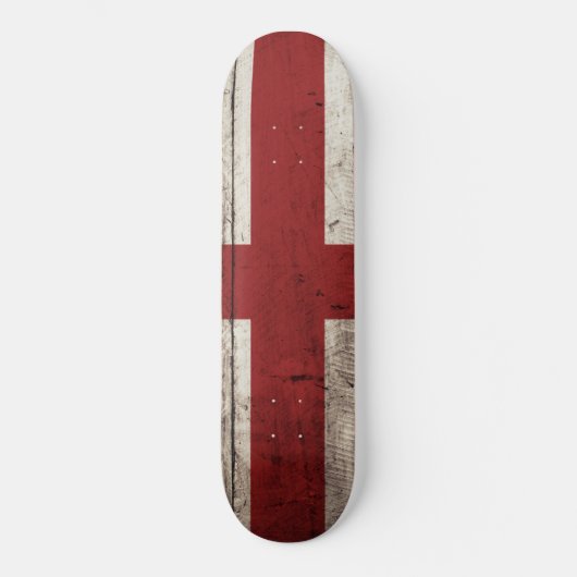 England-Flagge für altes Holzkörnchen Skateboard (Vorderseite)