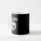 England-Flagge - Fußball Kaffeetasse (Vorderseite Links)