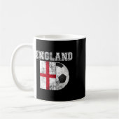 England-Flagge - Fußball Kaffeetasse (Links)