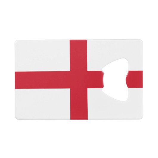 England-Flagge Geldbeutel Flaschenöffner (Vorderseite (Horizontal))