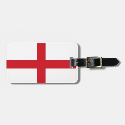 England-Flagge Gepäckanhänger (Vorderseite horizontal)