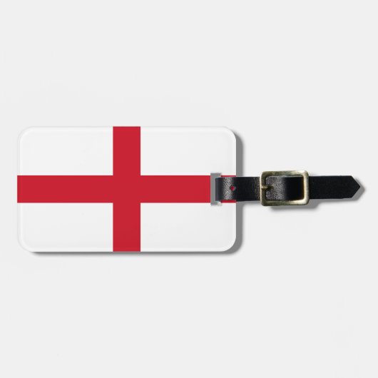 England-Flagge Gepäckanhänger (Vorderseite horizontal)