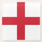 England-Flagge Glasuntersetzer (Vorderseite)