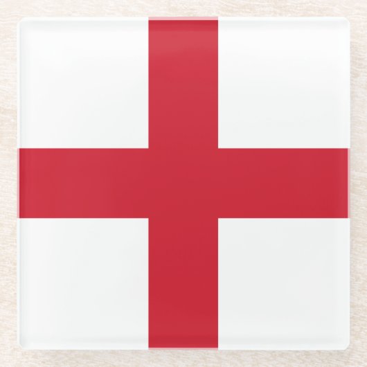 England-Flagge Glasuntersetzer (Vorderseite)