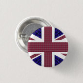 England-Flagge, Großbritannien-Flagge Button (Vorne & Hinten)