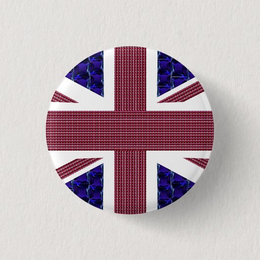 England-Flagge, Großbritannien-Flagge Button (Vorderseite)