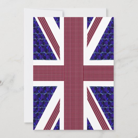 England-Flagge, Großbritannien-Flagge Einladung (Vorderseite)