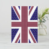  England-Flagge, Großbritannien-Flagge Einladung (Stehend Vorderseite)