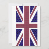 England-Flagge, Großbritannien-Flagge Einladung (Rückseite)