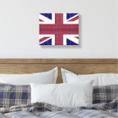 England-Flagge, Großbritannien-Flagge Leinwanddruck (Insitu (Schlafzimmer))