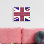 England-Flagge, Großbritannien-Flagge Leinwanddruck (Insitu (Wohnzimmer))