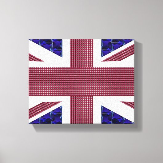 England-Flagge, Großbritannien-Flagge Leinwanddruck (Vorderseite)