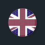 England-Flagge, Großbritannien-Flagge Magnet<br><div class="desc">England Flag,  Großbritannien Flag Magnet. Die Fahne ist mit Bildern von Edelsteinen gemacht: Der blaue Hintergrund sind rechteckige blaue Saphire. Die roten Streifen sind rechteckige Rubien. Die Sterne sind Diamanten.</div>