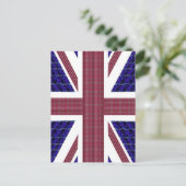 England-Flagge, Großbritannien-Flagge Postkarte (Stehend Vorderseite)