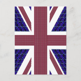 England-Flagge, Großbritannien-Flagge Postkarte