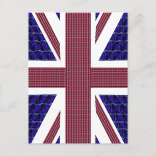 England-Flagge, Großbritannien-Flagge Postkarte