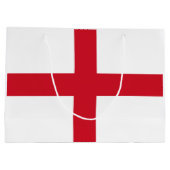 England-Flagge Große Geschenktüte (Rückseite)