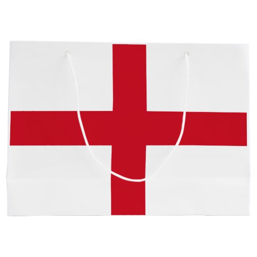 England-Flagge Große Geschenktüte (Rückseite)