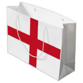 England-Flagge Große Geschenktüte (Rückseite Schrägansicht)