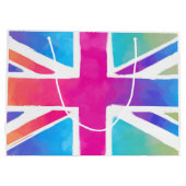 England-Flagge Große Geschenktüte (Rückseite)