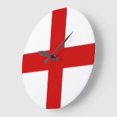 England-Flagge Große Wanduhr (Winkel)