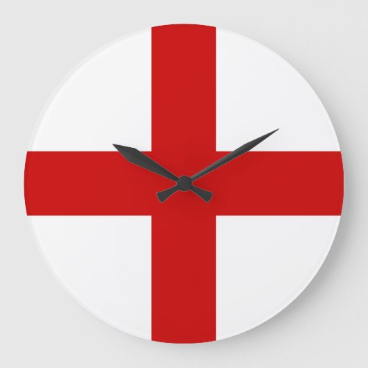 England-Flagge Große Wanduhr (Vorderseite)
