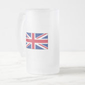 England-FLAGGE International Mattglas Bierglas (Vorderseite Links)