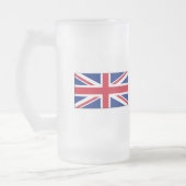 England-FLAGGE International Mattglas Bierglas (Links)