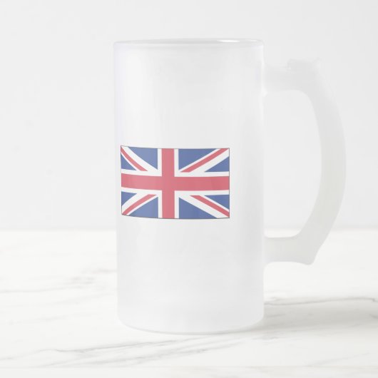 England-FLAGGE International Mattglas Bierglas (Rechts)
