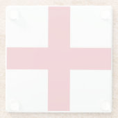 England Flagge Küste Glasuntersetzer (Rückseite)