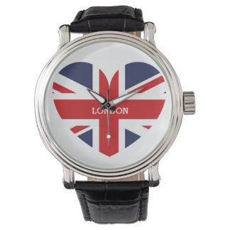 England-Flagge London Armbanduhr