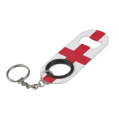 England-Flagge Mini Flaschenöffner (Vorderseite Schrägansicht)