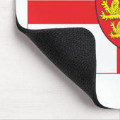 England-Flagge mit Wappen Mousepad (Ecke)