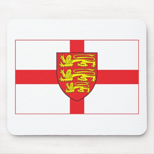 England-Flagge mit Wappen Mousepad (Vorne)