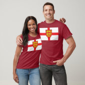 England-Flagge mit Wappen T - Shirt (Unisex)
