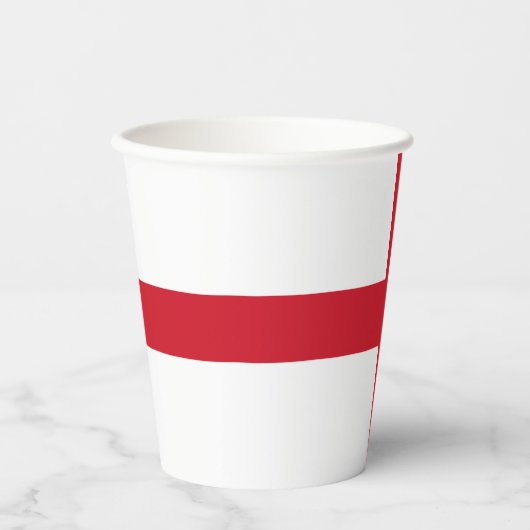 England-Flagge Pappbecher (Vorderseite)