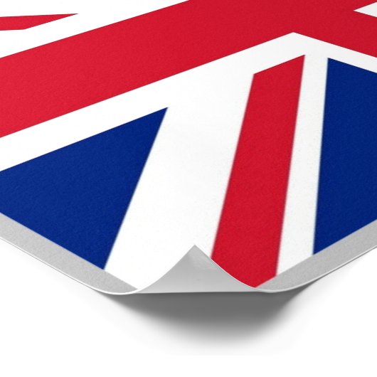 England - Flagge Poster (Ecke)