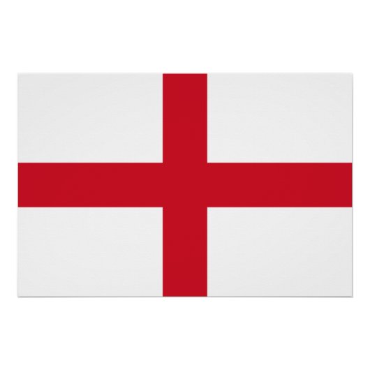 England-Flagge Poster (Vorderseite)