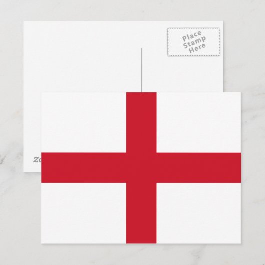 England-Flagge Postkarte (Vorne/Hinten)
