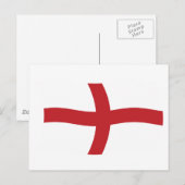 England-Flagge Postkarte (Vorne/Hinten)