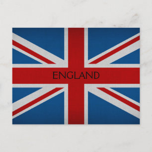 England-Flagge Postkarte