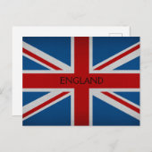 England-Flagge Postkarte (Vorne/Hinten)