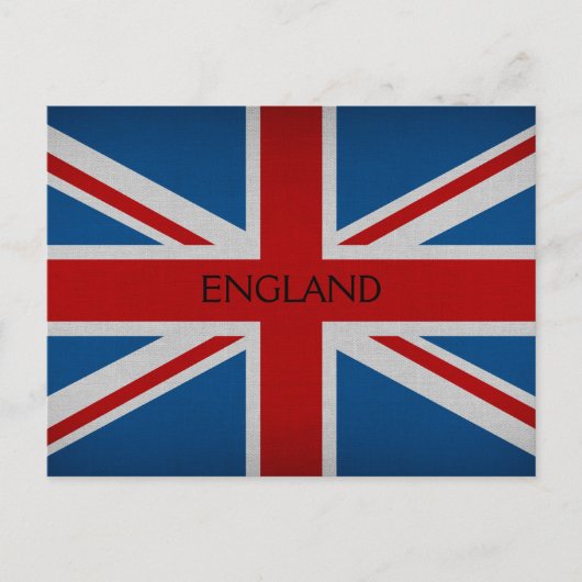 England-Flagge Postkarte (Vorderseite)