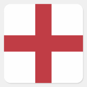 England-Flagge Quadratischer Aufkleber