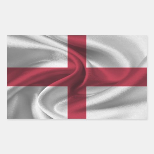 England-Flagge Rechteckiger Aufkleber (Vorderseite)