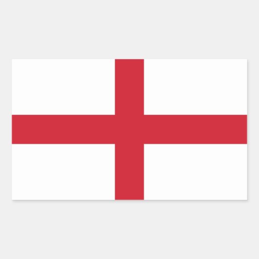 England-Flagge Rechteckiger Aufkleber (Vorderseite)