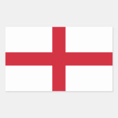 England-Flagge Rechteckiger Aufkleber (Vorderseite)
