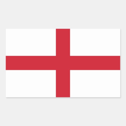 England-Flagge Rechteckiger Aufkleber (Vorderseite)
