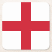 England-Flagge Rechteckiger Pappuntersetzer (Vorderseite)